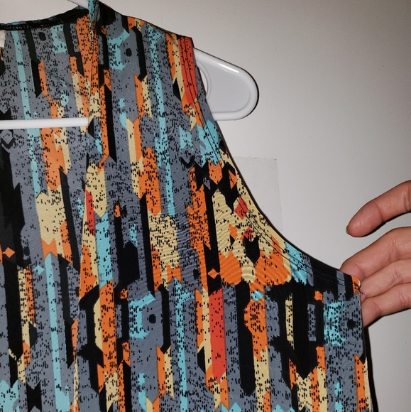 Multicolored Aztec Print - •LuLaRoe• | Joy Vest - Picture 4 of 8